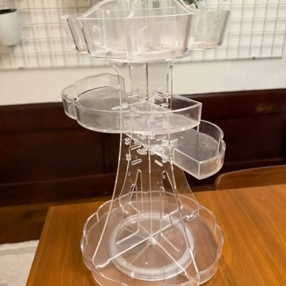 Rotating Acrylic Makeup Stand